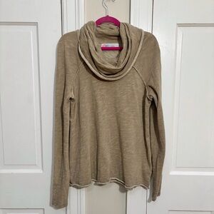 Free People Beach Cocoon Pullover in OakBark M/L Tan